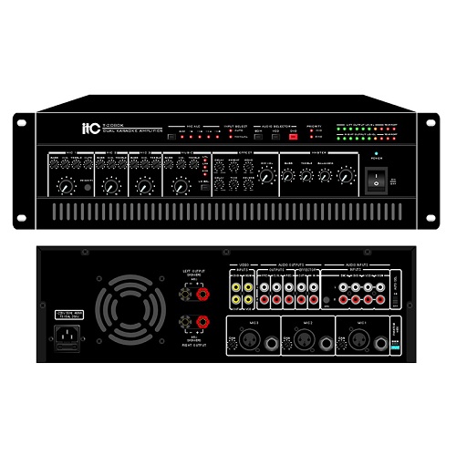 Stereo KARAOKE Amplifier With DSP Effector T-2080K T-2120K T-2240K