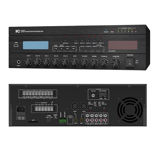 5 Zones Mixer Amplifier with MP3+Tuner TI-60MT TI-120MT TI-240MT